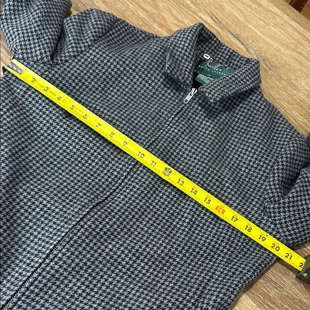 Ralph Lauren Black and White Houndstooth wool Jacket size 14 - Picture 4 of 9